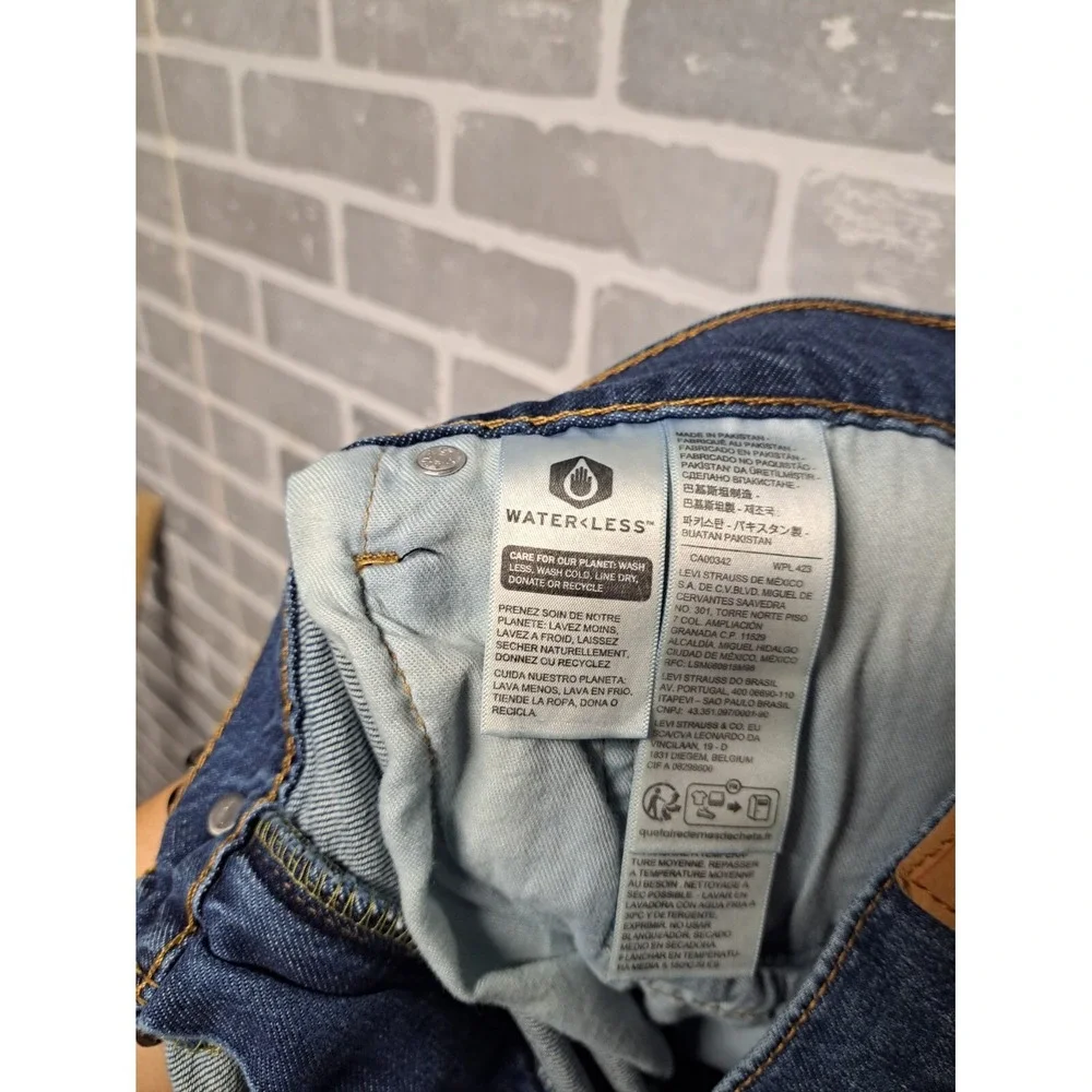 Levis‎ Strauss Mens Straigh Leg Western Blue Jeans Rodeo Ranchero Size 36 X 34L